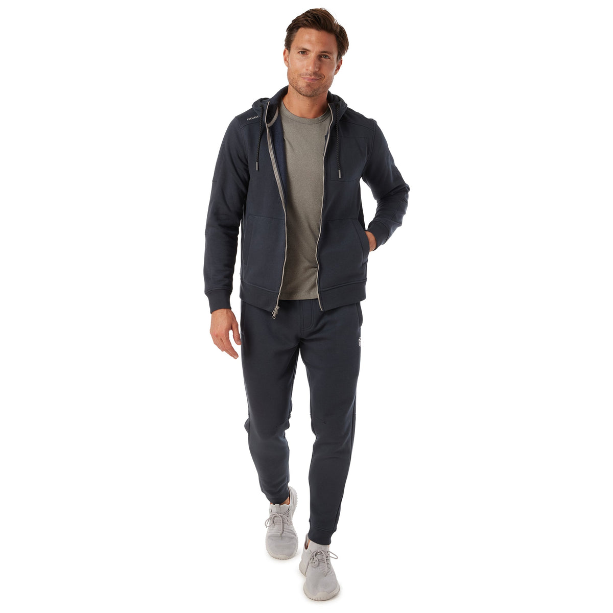 Greatness Wins Men's Performance Sweat Hoodie | Navy