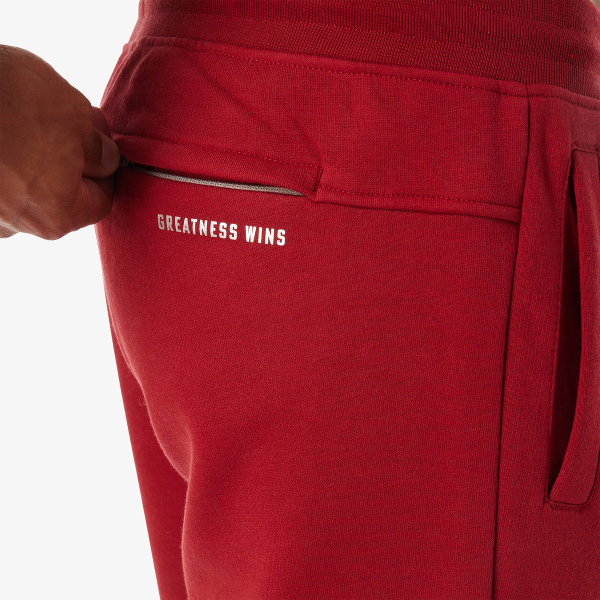 Greatness Wins Men's Performance Sweatpant | Crimson