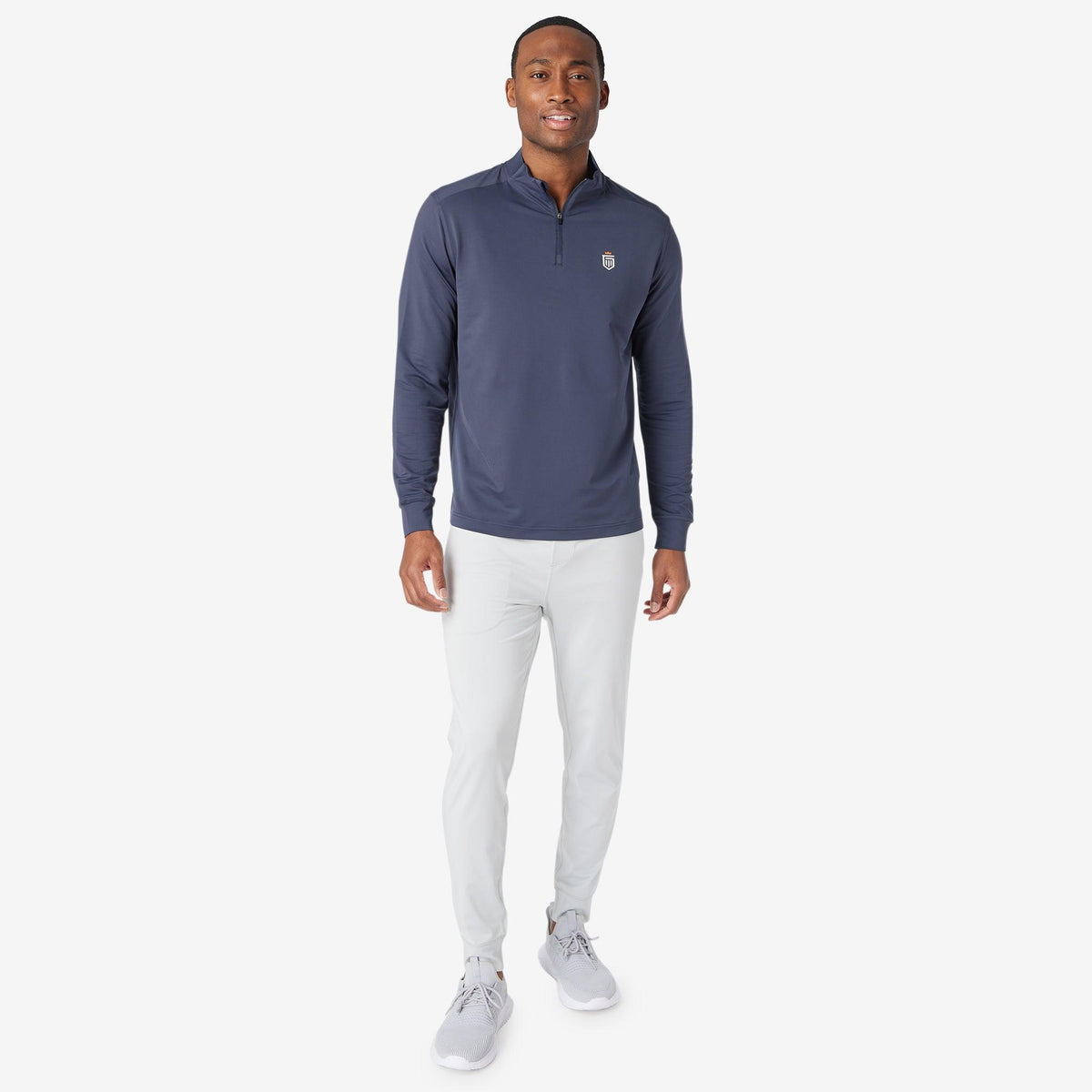 Greatness Wins Men's Performance Training Quarter Zip | Navy