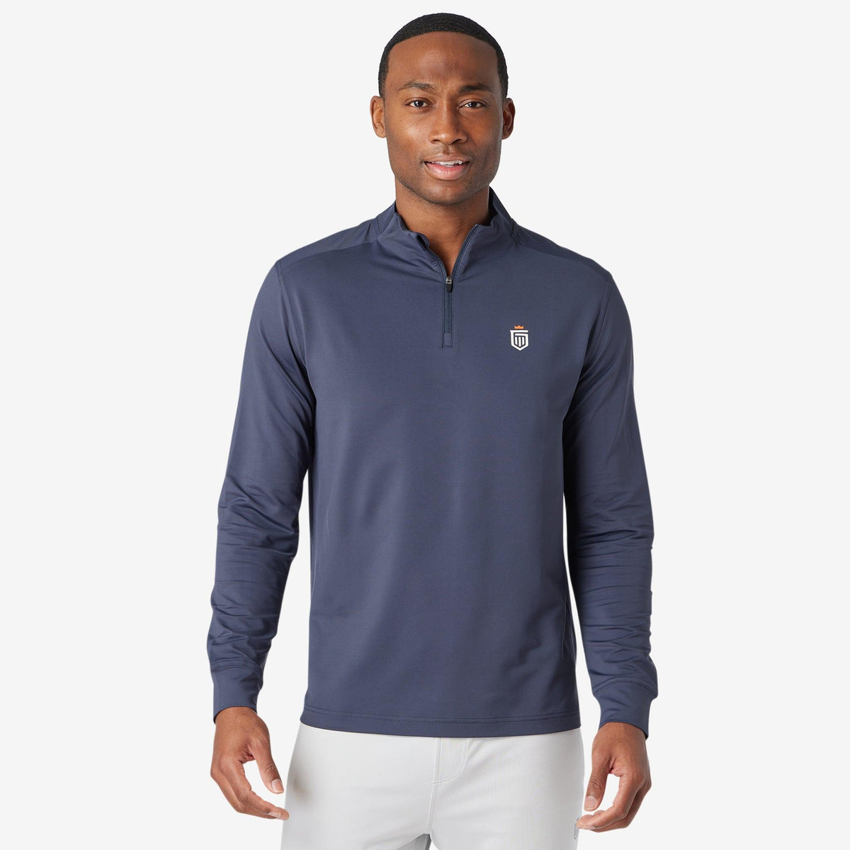 Greatness Wins Men's Performance Training Quarter Zip | Navy