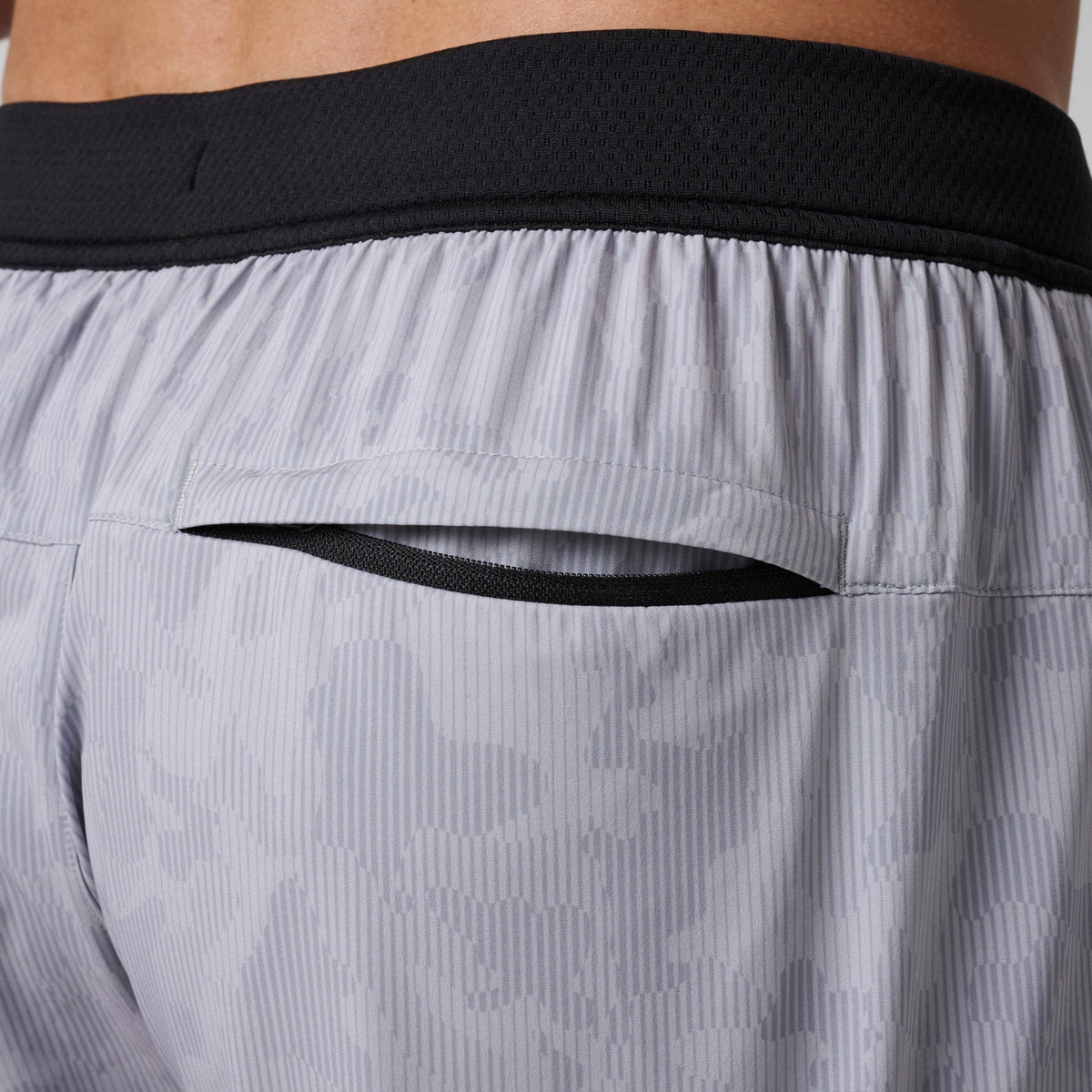 Greatness Wins Men's Performance Training Short | Ash Gray Camo