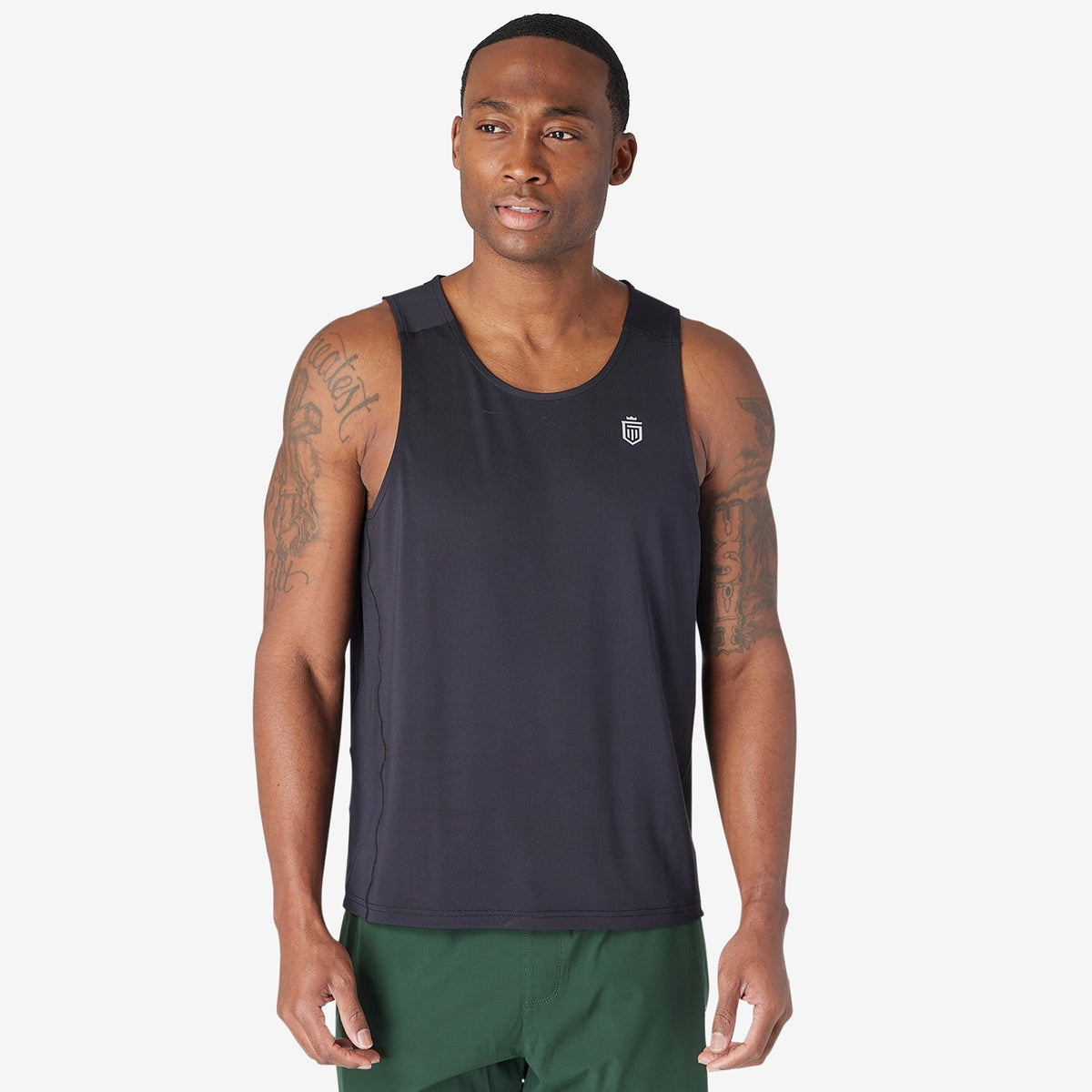 Greatness Wins Men's Performance Training Tank | Black
