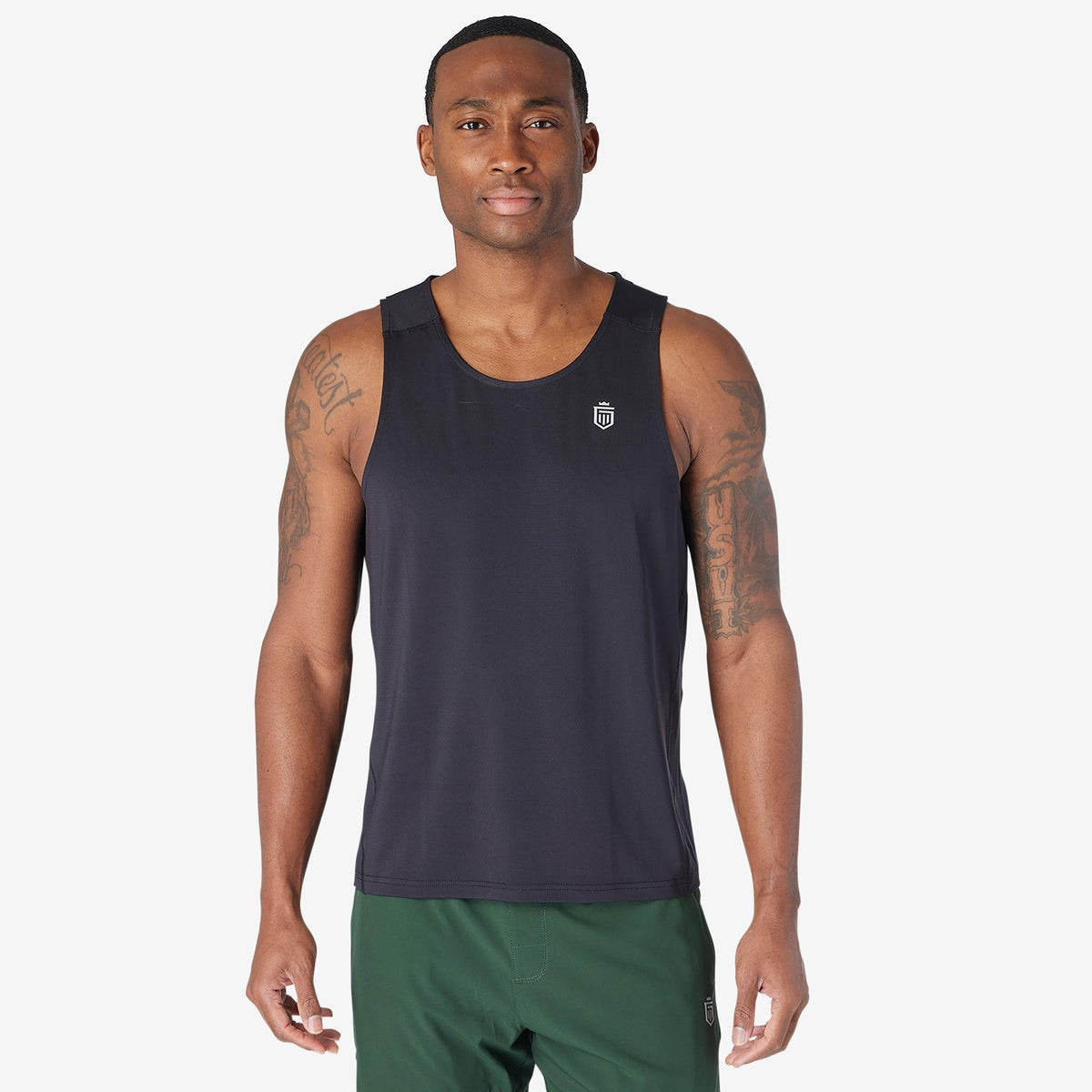 Greatness Wins Men's Performance Training Tank | Black