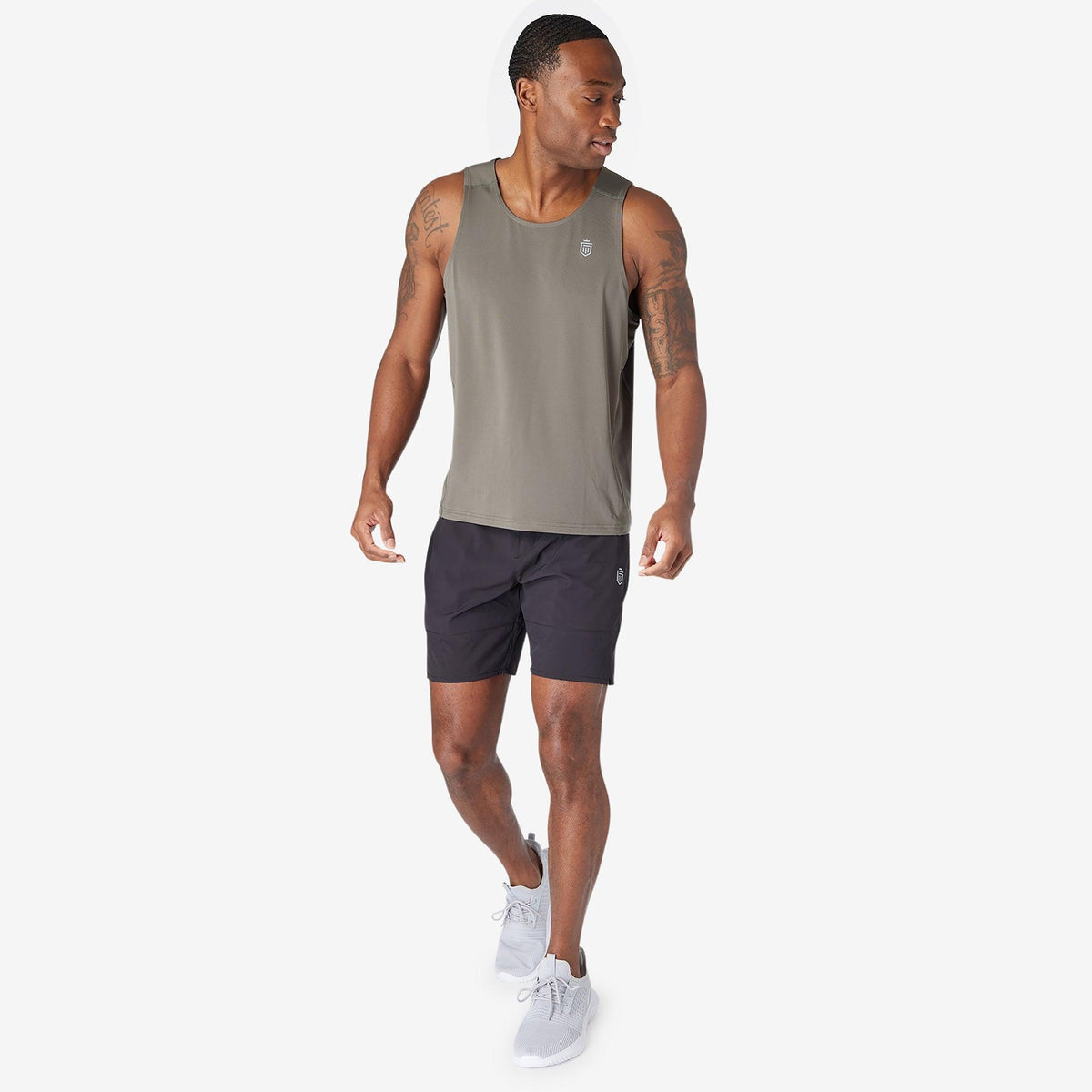 Greatness Wins Men's Performance Training Tank | Rustic Metal