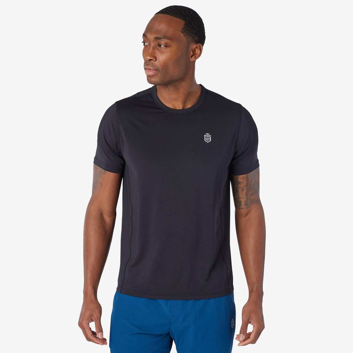 Greatness Wins Men's Performance Training Tee | Black