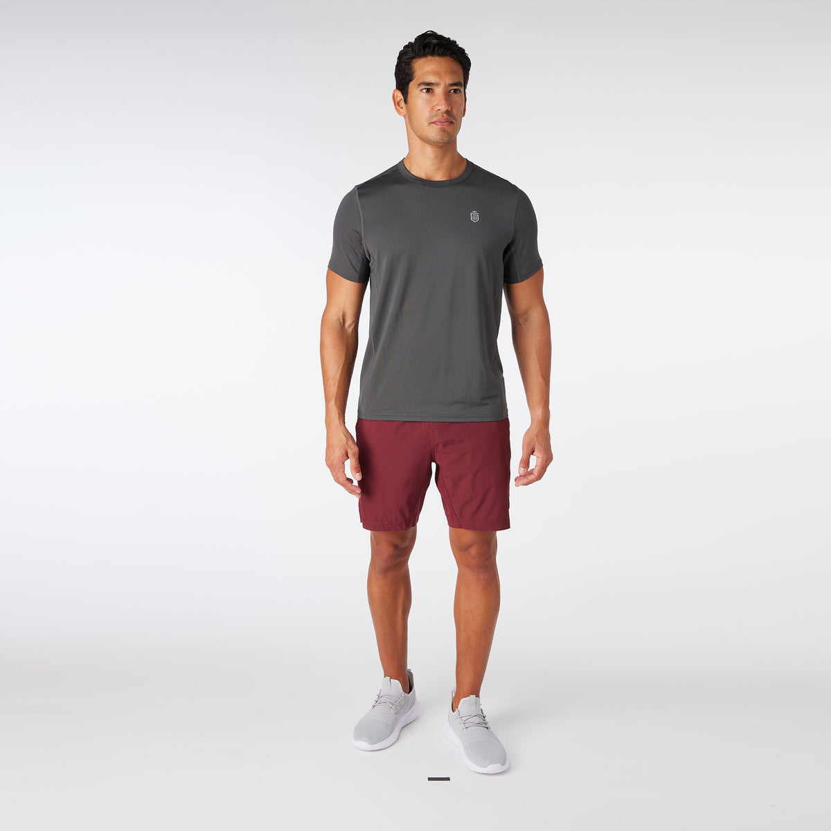 Greatness Wins Men's Performance Training Tee | Charcoal