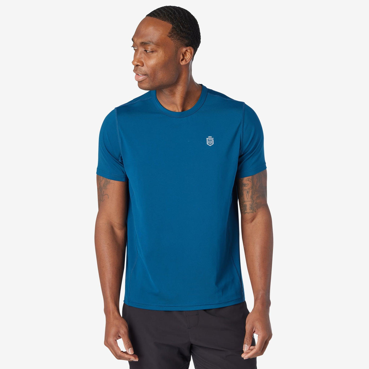 Greatness Wins Men's Performance Training Tee | Superior Blue