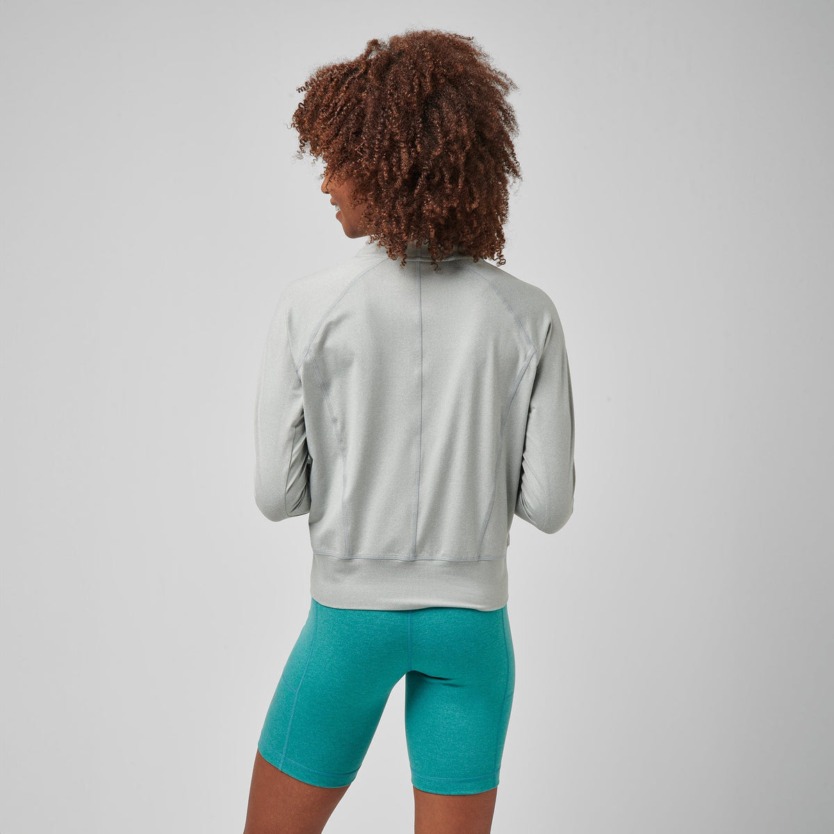 Greatness Wins Women's Slender Cozy Half Zip | Athletic Gray Heather