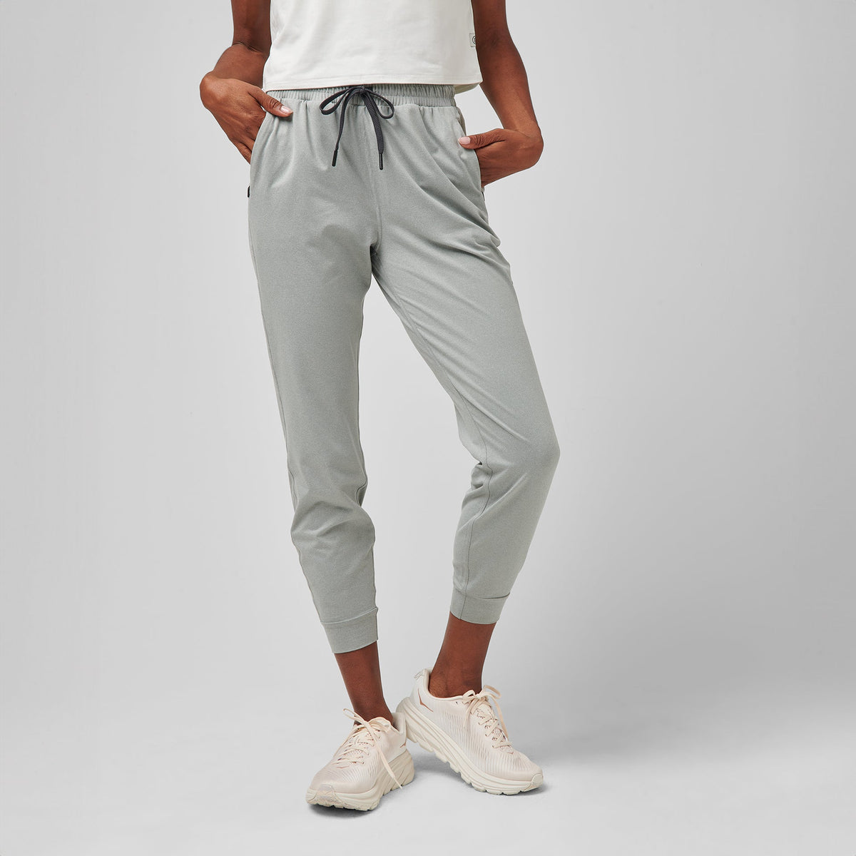 Greatness Wins Women's Slender Jogger | Athletic Gray Heather