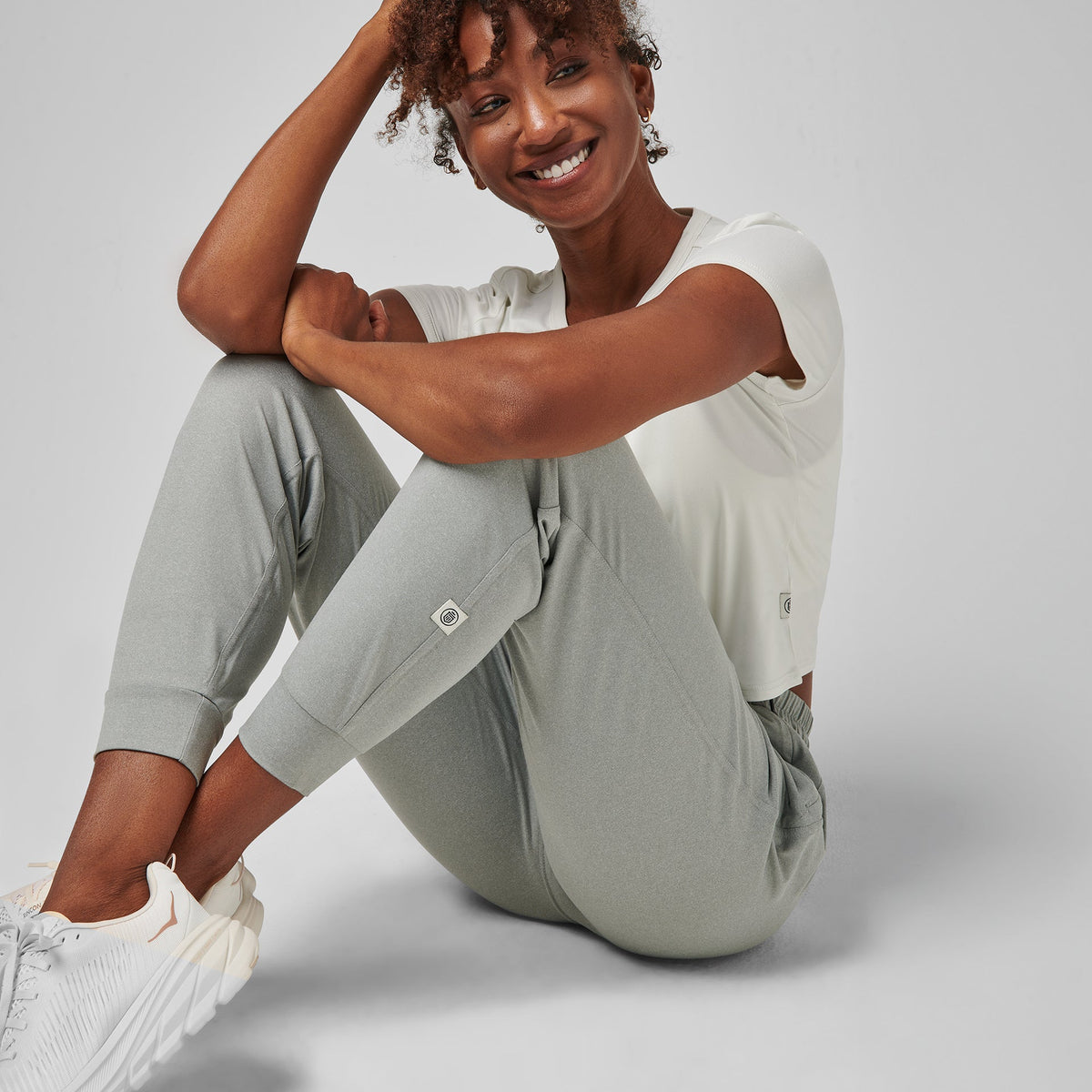 Greatness Wins Women's Slender Jogger | Athletic Gray Heather