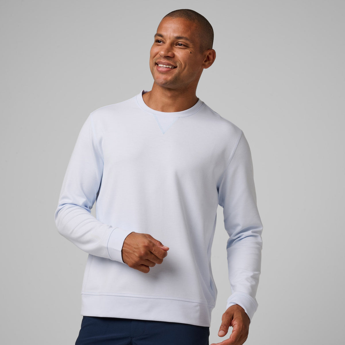 Greatness Wins Men's Trident Crew | Baby Blue