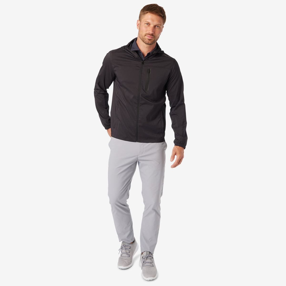 Greatness Wins Men's Windbreaker Jacket | Black