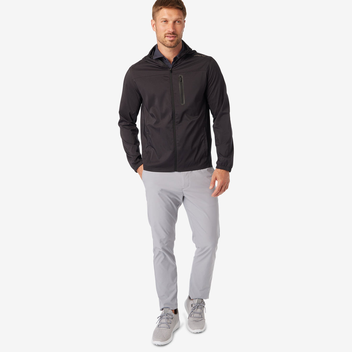Greatness Wins Men's Windbreaker Jacket | Black
